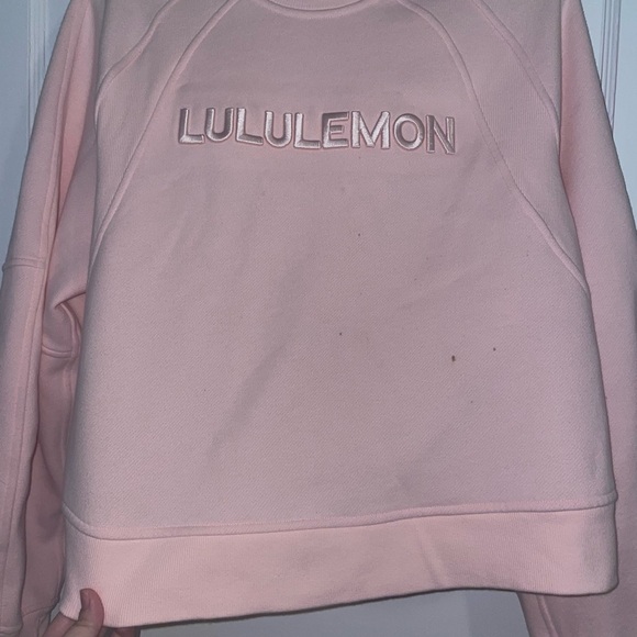 Flaw lululemon milkshake pullover word sweatshirt M/L - Picture 8 of 8